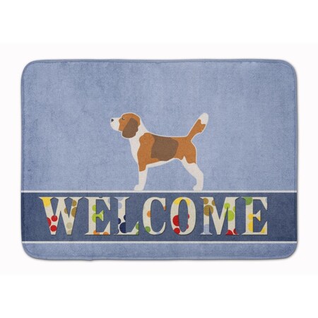 Carolines Treasures Beagle Welcome Machine Washable Memory Foam Mat BB5514RUG